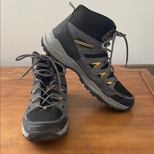 High Sierra Men's Gray and Yellow Hiking Shoes Size 12